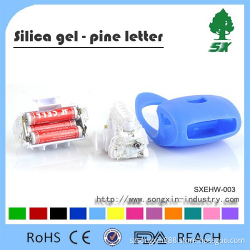 Smart Silicone Cover 2W Led Bicycle light/ Bicycle safety light Battery